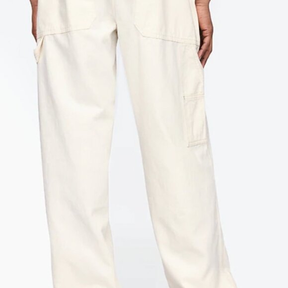 GAP Baggy Carpenter Jeans Winter Beige Size 34X34 Fall 2025 NEW with tags - Picture 3 of 4